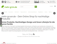 Tablet Screenshot of mehr-gruen.de